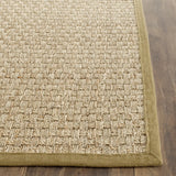 Safavieh Natural Fiber 2'-6" x 12'-0" Rug in Natural / Olive