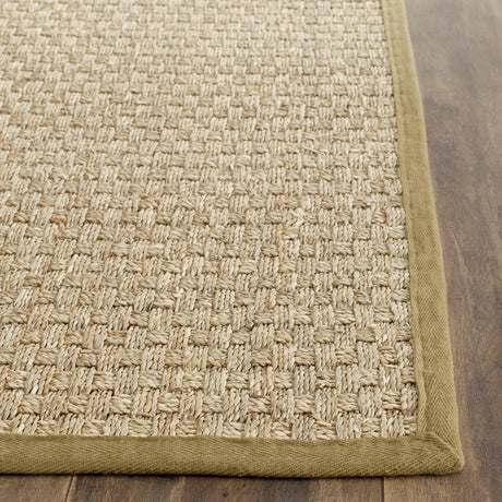 Safavieh Natural Fiber 2'-6" x 12'-0" Rug in Natural / Olive