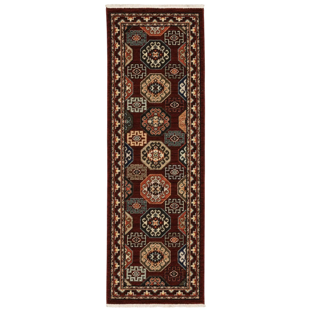 Oriental Weavers Sphinx Lilihan 091R6 Red/ Multi Rugs - runner
