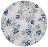 Safavieh Cabana 5'-3" x 5'-3" Rug in Grey / Blue
