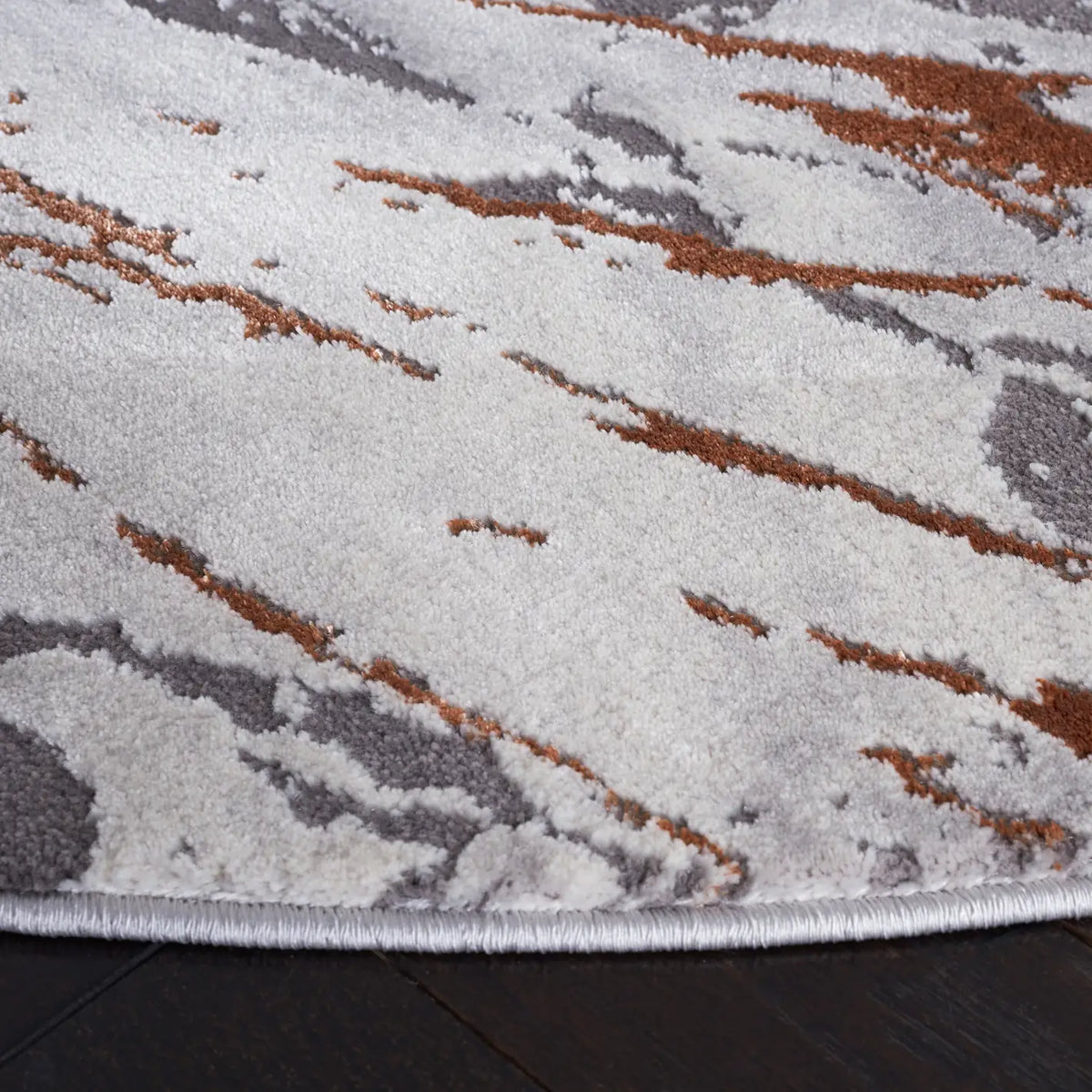 Safavieh Craft 6'-7" x 6'-7" Rug in Grey / Orange
