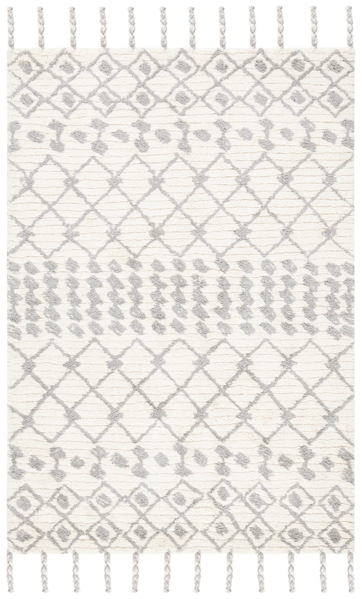 Safavieh Casablanca 4'-0" x 6'-0" Rug in Ivory / Silver