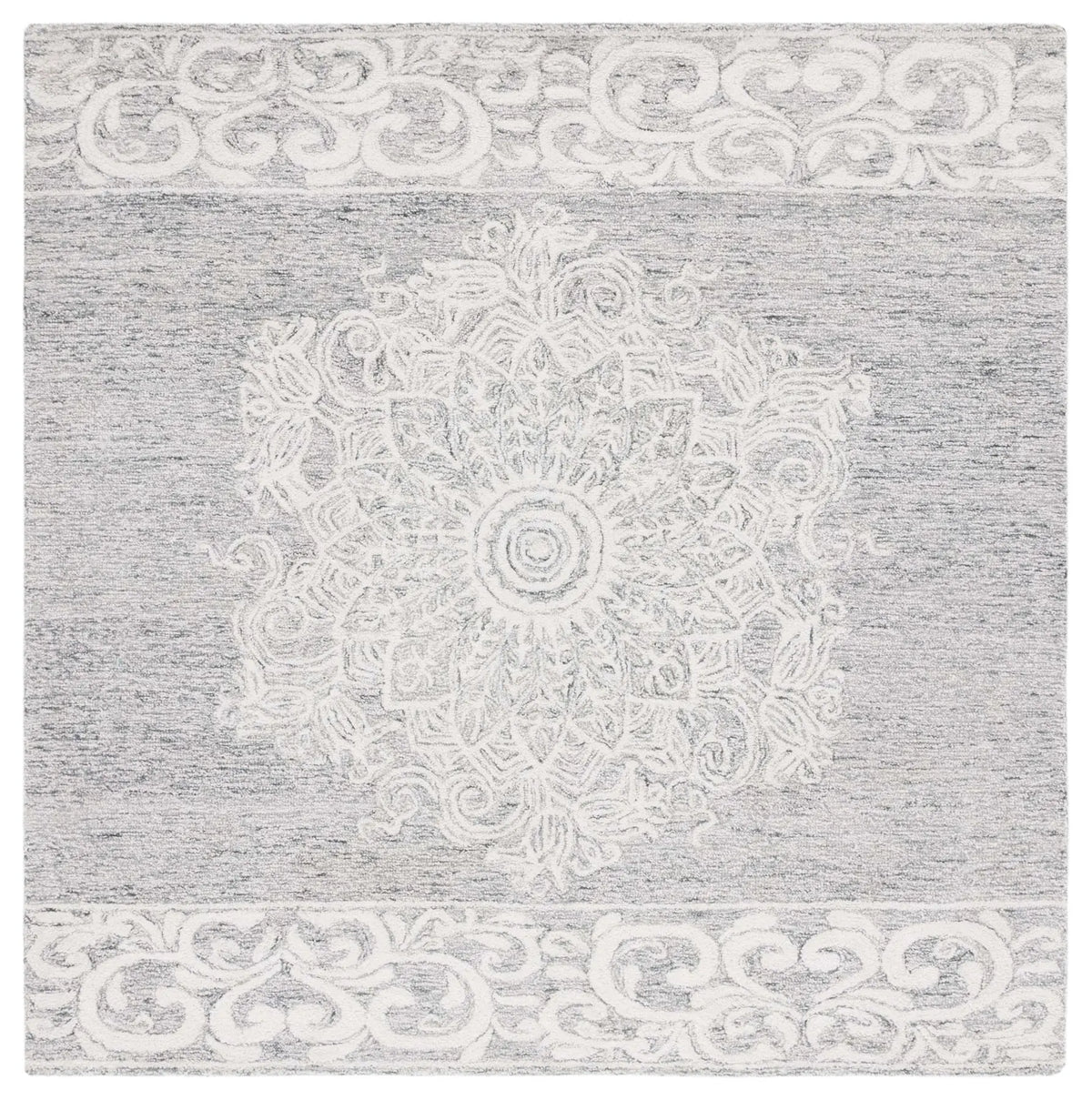 Safavieh Abstract 6'-0" x 6'-0" Rug in Ivory / Light Grey