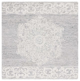Safavieh Abstract 6'-0" x 6'-0" Rug in Ivory / Light Grey