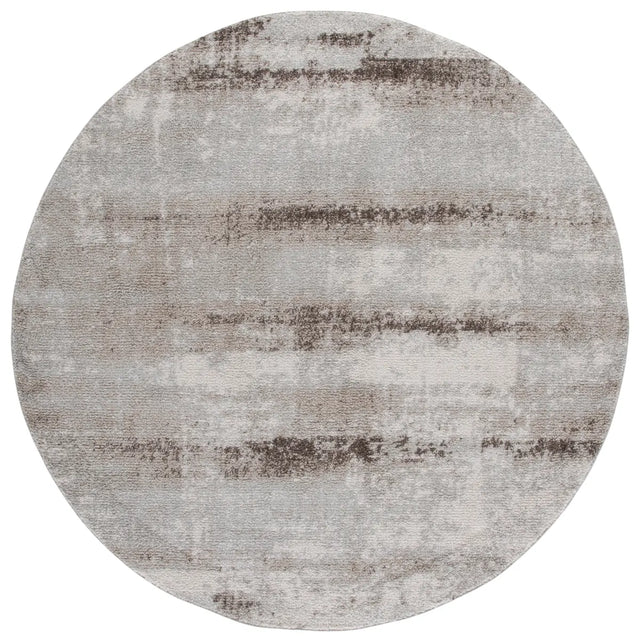 Safavieh Wave 6'-7" x 6'-7" Rug in Ivory / Grey