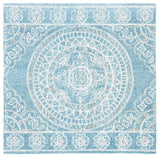 Safavieh Blossom 6'-0" x 6'-0" Rug in Blue / Ivory