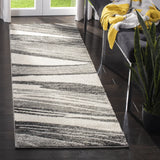 Safavieh Retro 2'-3" x 11'-0" Rug in Light Grey / Ivory
