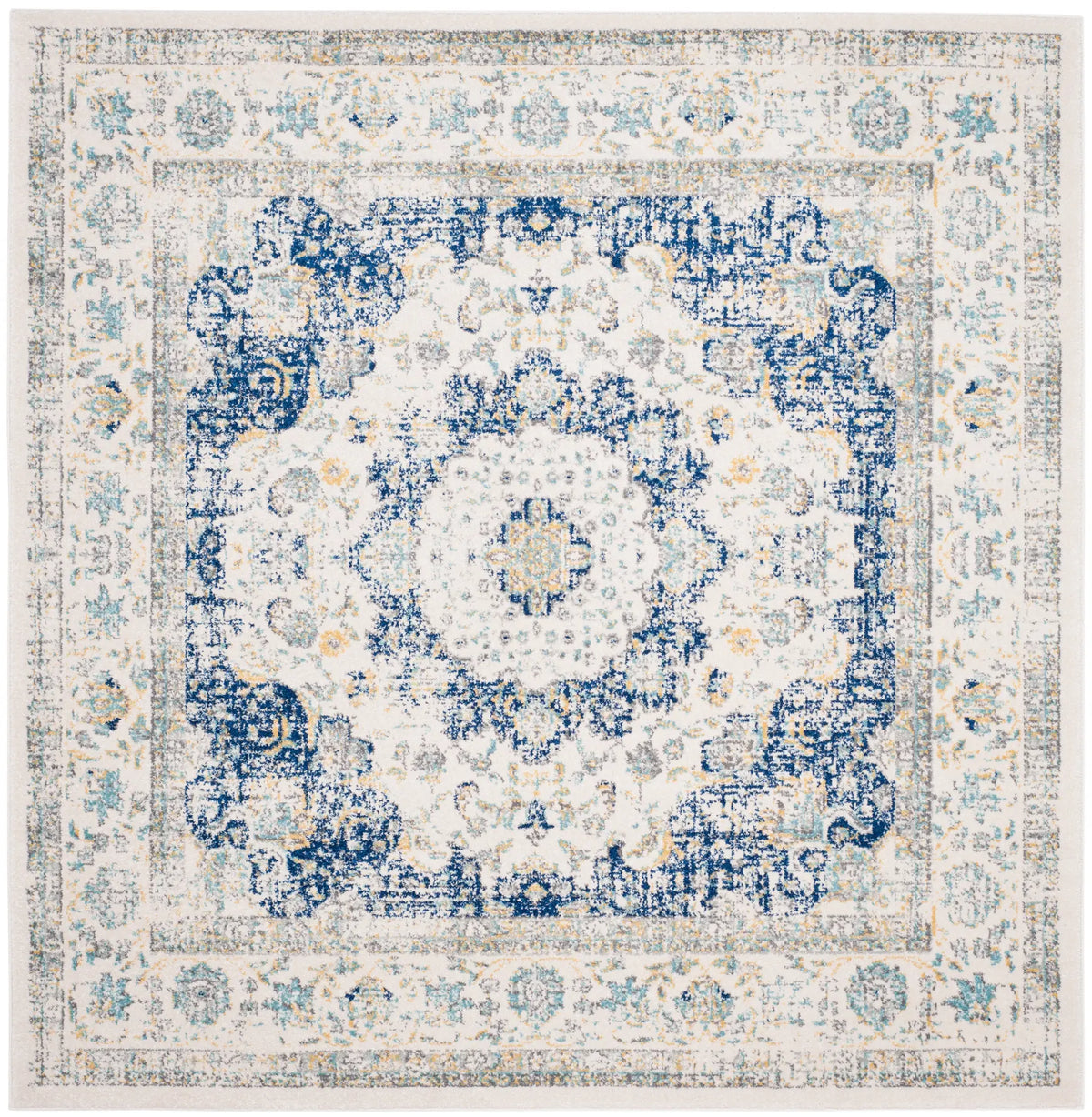 Safavieh Evoke 6'-7" x 6'-7" Rug in Ivory / Blue