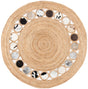 Safavieh Natural Fiber 5'-0" x 5'-0" Rug in Beige / Silver