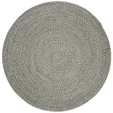 Safavieh Braided 4'-0" x 4'-0" Rug in Ivory / Steel Grey