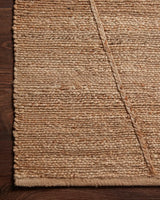 Loloi Bodhi Bod-05 Natural/Natural Rugs - corner on wood