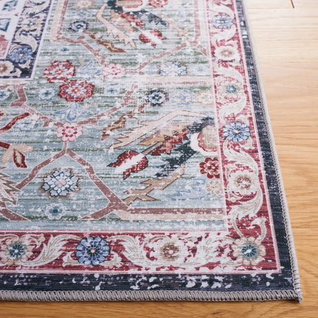 Safavieh Tucson 4'-0" x 6'-0" Rug in Rust / Navy