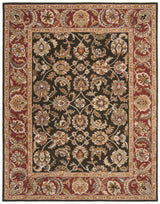 Safavieh Classic 9'-6" x 13'-6" Rug in Dark Olive / Red