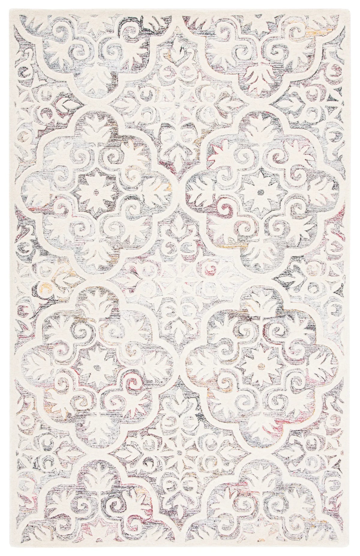 Safavieh Metro 4'-0" x 6'-0" Rug in Red / Ivory