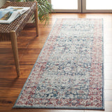 Safavieh Antique Patina 2'-4" x 8'-0" Rug in Blue / Rust