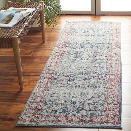 Safavieh Antique Patina 2'-4" x 8'-0" Rug in Blue / Rust