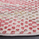 Safavieh Palma 6'-7" x 6'-7" Rug in Light Grey / Red
