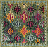 Safavieh Monaco 6'-7" x 6'-7" Rug in Green / Multi