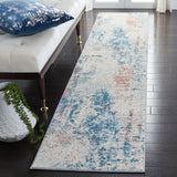 Safavieh Tulum 2'-0" x 9'-0" Rug in Ivory / Dark Blue