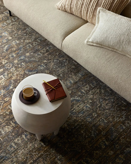 Loloi Heritage Her-14 Lagoon/Tobacco Rug - closer room scene 1