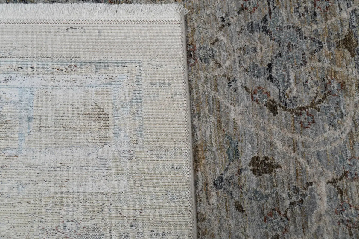 Dynamic Rugs Pandora 17642 Power Loomed Transitional Navy/Beige Rug - Corner