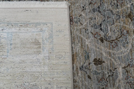 Dynamic Rugs Pandora 17642 Power Loomed Transitional Navy/Beige Rug - Corner