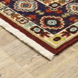Oriental Weavers Sphinx Lilihan 1802W Red/ Ivory Rugs - corner detail