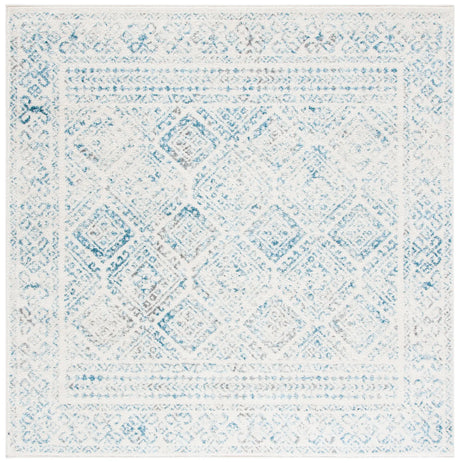 Safavieh Tulum 6'-7" x 6'-7" Rug in Ivory / Turquoise