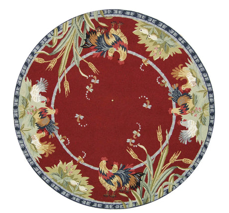 Safavieh Chelsea 5'-6" x 5'-6" Rug in Burgundy