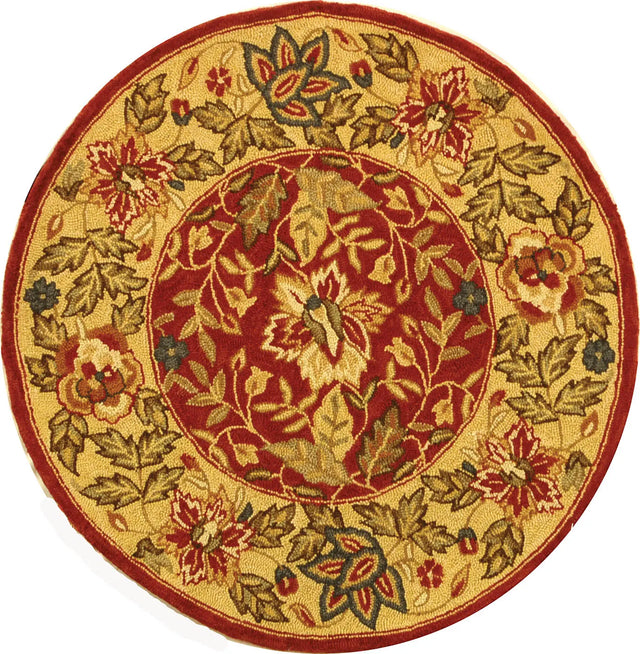 Safavieh Chelsea 3'-0" x 3'-0" Rug in Red / Ivory