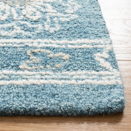 Safavieh Blossom 8'-0" x 10'-0" Rug in Blue / Ivory
