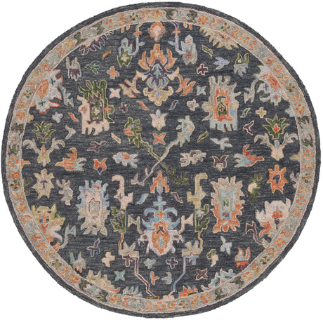 Safavieh Blossom 6'-0" x 6'-0" Rug in Dark Grey / Sage