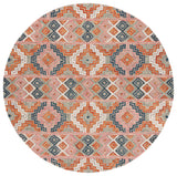 Safavieh Aspen 5'-0" x 5'-0" Rug in Orange / Fuchsia
