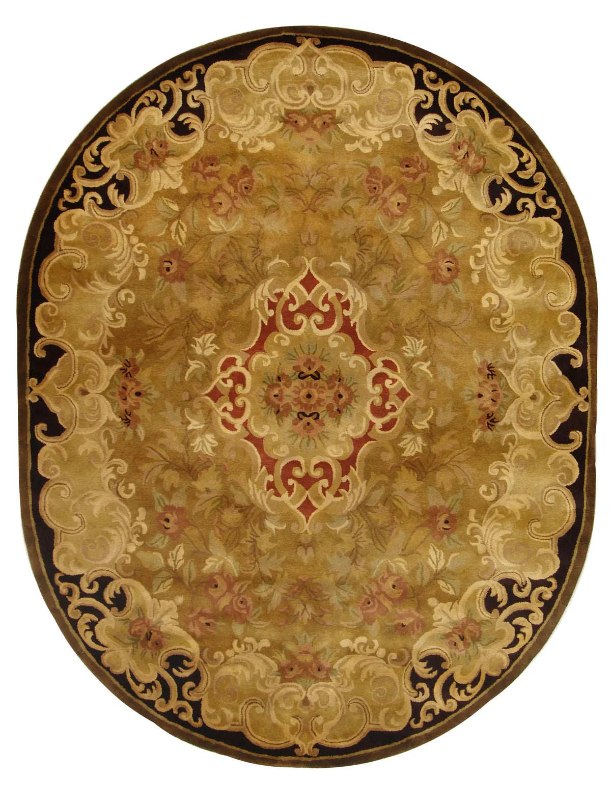 Safavieh Classic 7'-6" x 9'-6" Rug in Gold / Cola