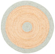 Safavieh Braided 3'-0" x 3'-0" Rug in Sage / Gold