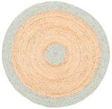 Safavieh Braided 3'-0" x 3'-0" Rug in Sage / Gold