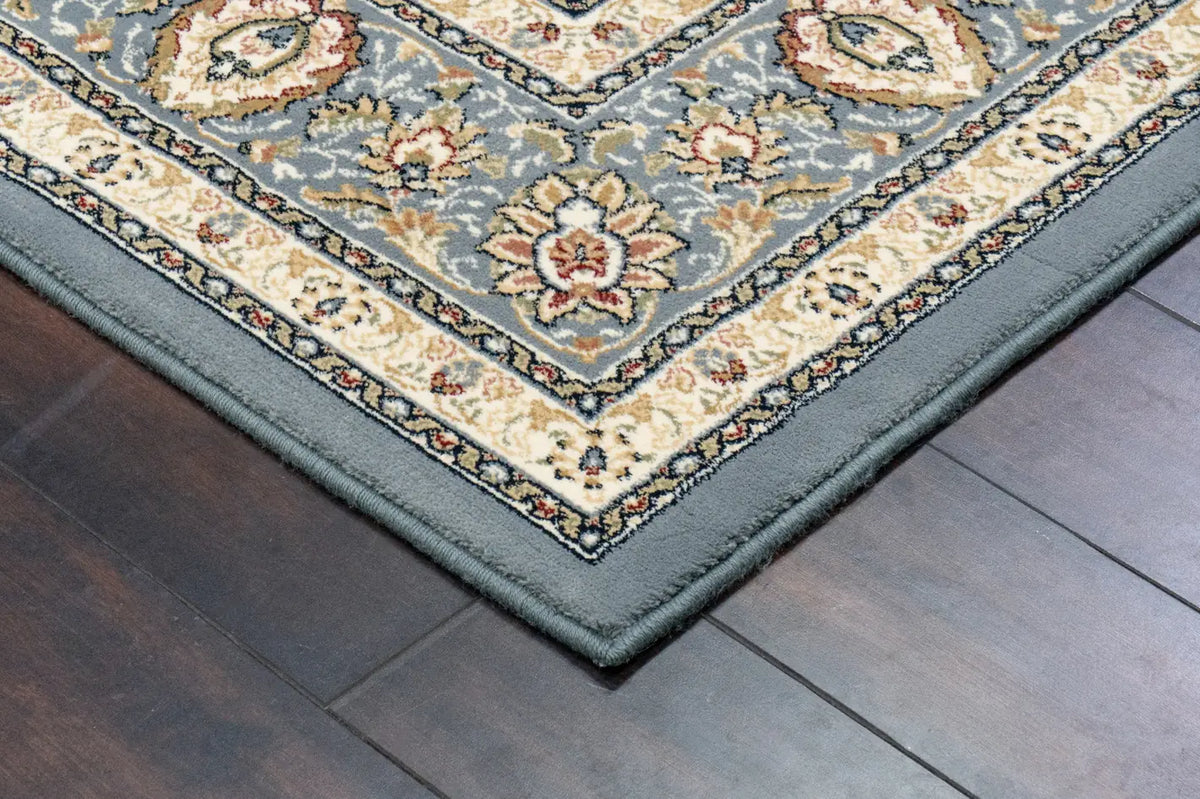 Dynamic Rugs Ancient Garden 57120 Beige/Light Blue Rugs - Corner