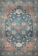 Loloi Skye Sky-08 Denim/Brick Rugs - main flat