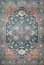 Loloi Skye Sky-08 Denim/Brick Rugs - main flat