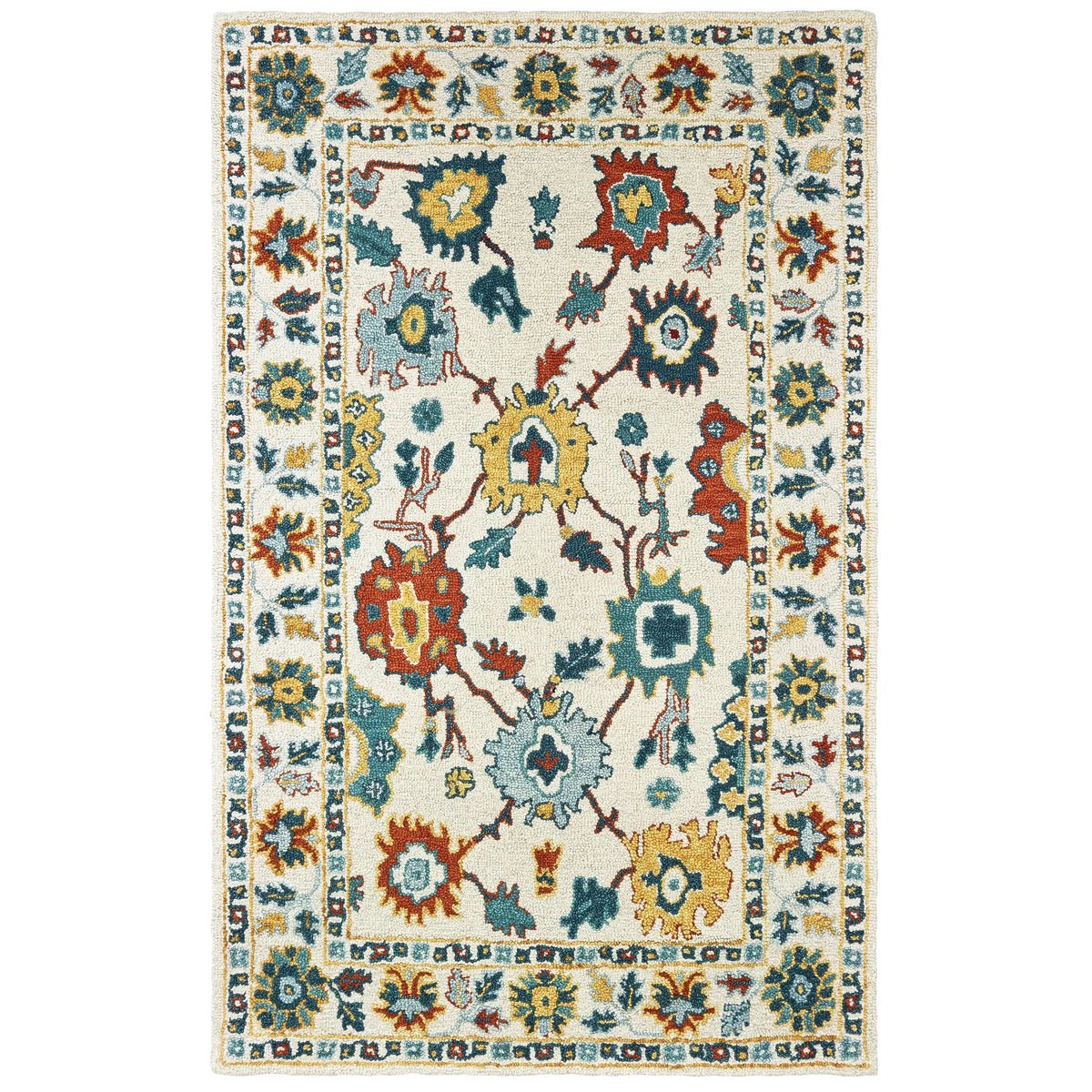 Oriental Weavers Sphinx Zahra 75507 Ivory / Gold Rugs - main flat