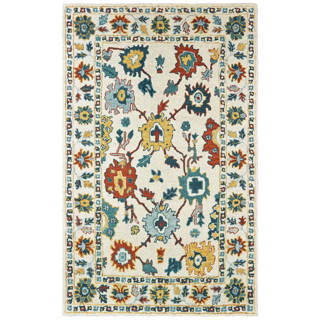 Oriental Weavers Sphinx Zahra 75507 Ivory / Gold Rugs - main flat