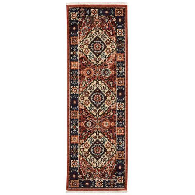 Oriental Weavers Sphinx Lilihan 2061V Red/ Blue Rugs - runner