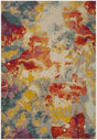 Safavieh Phoenix 100 4'-0" x 6'-0" Rug in Blue / Orange