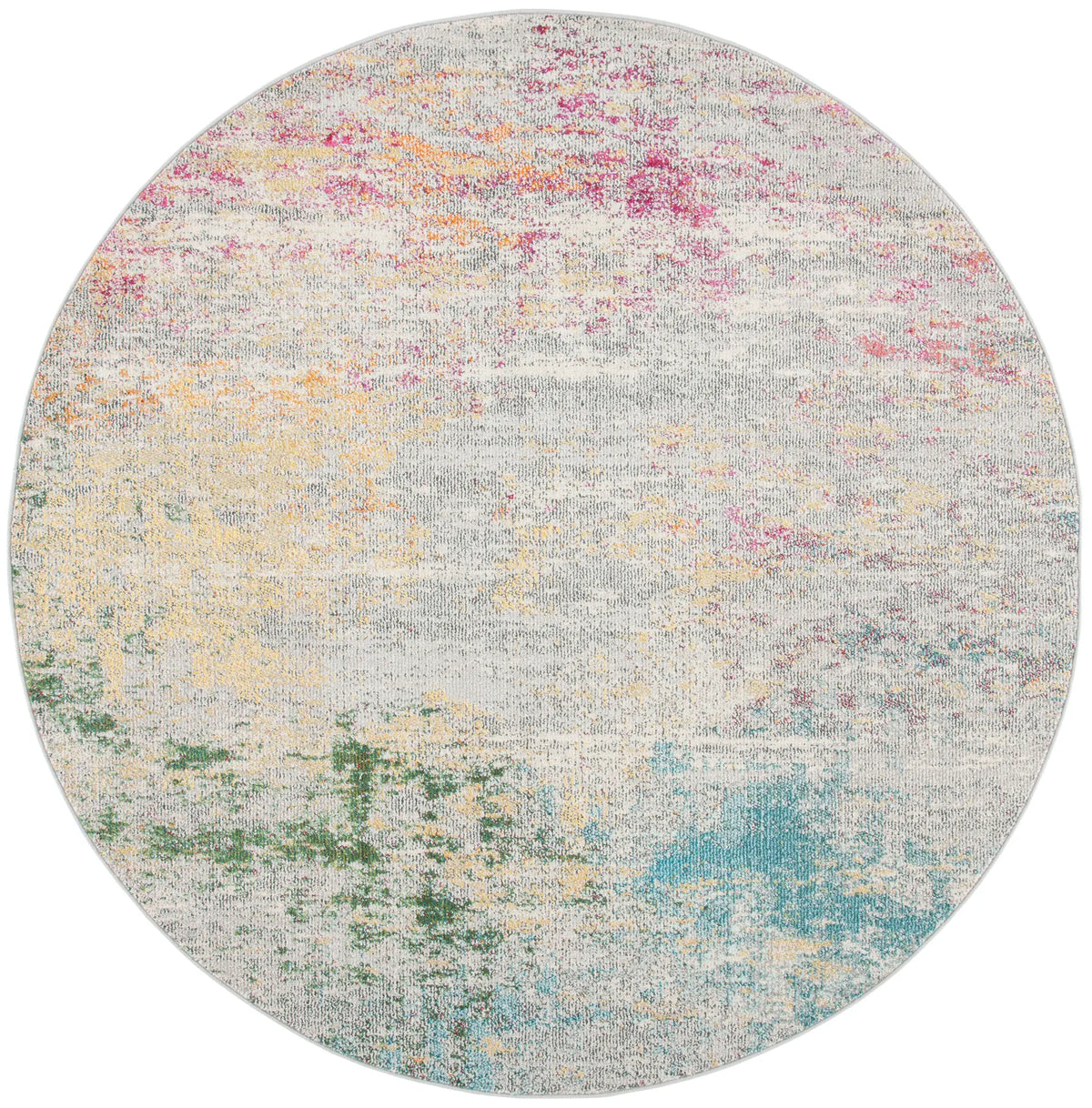Safavieh Madison 5'-0" x 5'-0" Rug in Grey / Gold