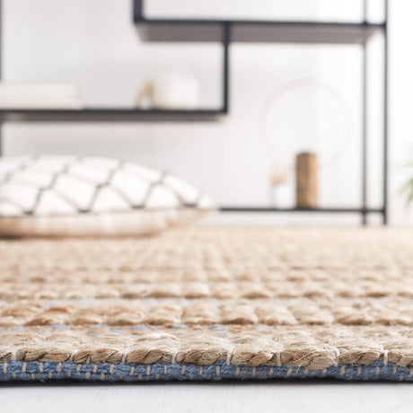 Safavieh Natural Fiber 4'-0" x 6'-0" Rug in Light Blue / Natural
