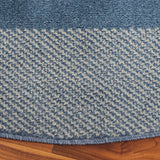 Safavieh Pyramid 6'-7" x 6'-7" Rug in Navy / Ivory
