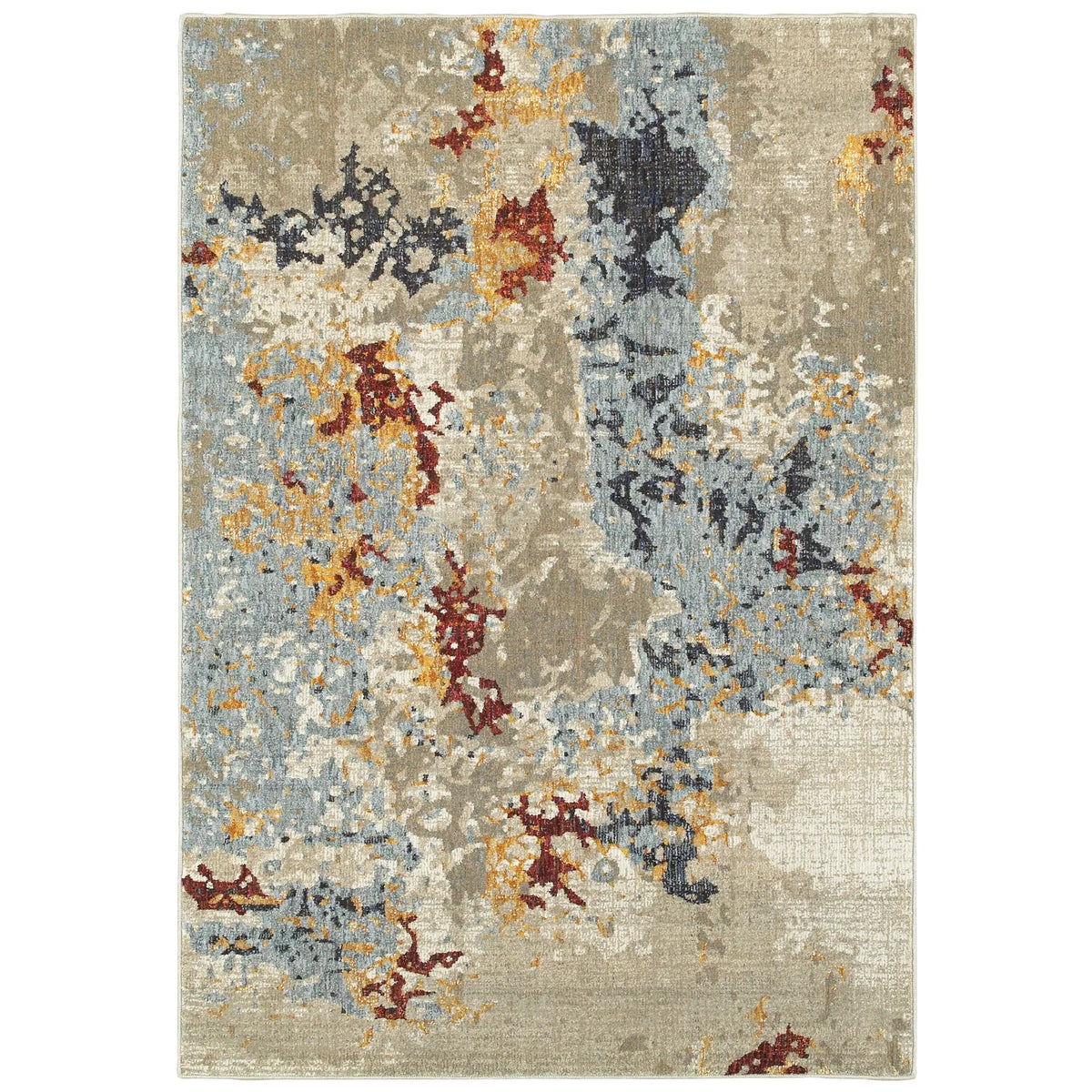 Oriental Weavers Sphinx Evolution 8043K Beige/Blue Rugs - main flat