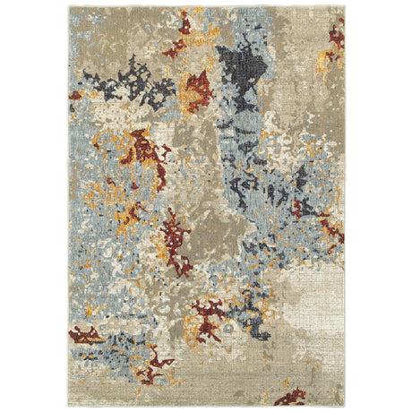 Oriental Weavers Sphinx Evolution 8043K Beige/Blue Rugs - main flat