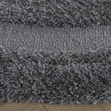 Safavieh Florida Shag 5'-0" x 5'-0" Rug in Grey / Grey