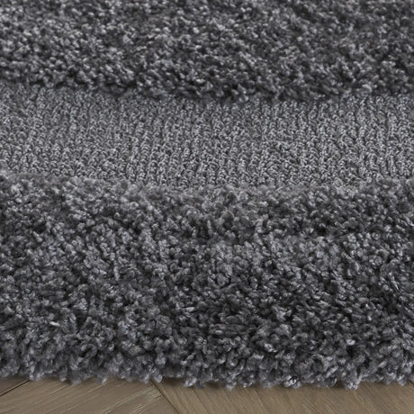 Safavieh Florida Shag 5'-0" x 5'-0" Rug in Grey / Grey